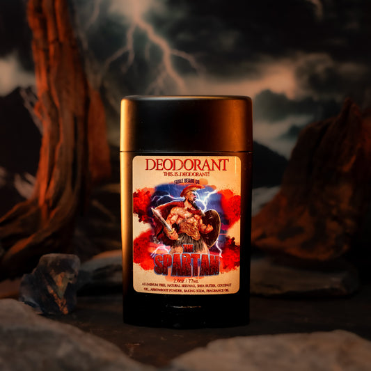 The Spartan - Deodorant - Frankincense, Myrrh, Sage, and Ocean Mist