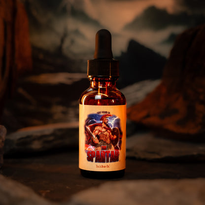 The Spartan - Beard Oil - Frankincense, Myrrh, Sage, and Ocean Mist