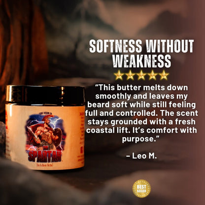 The Spartan - Beard Butter - Frankincense, Myrrh, Sage, and Ocean Mist