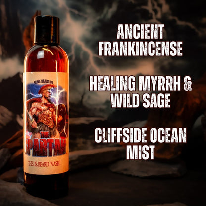 The Spartan - Beard Wash - Frankincense, Myrrh, Sage, and Ocean Mist