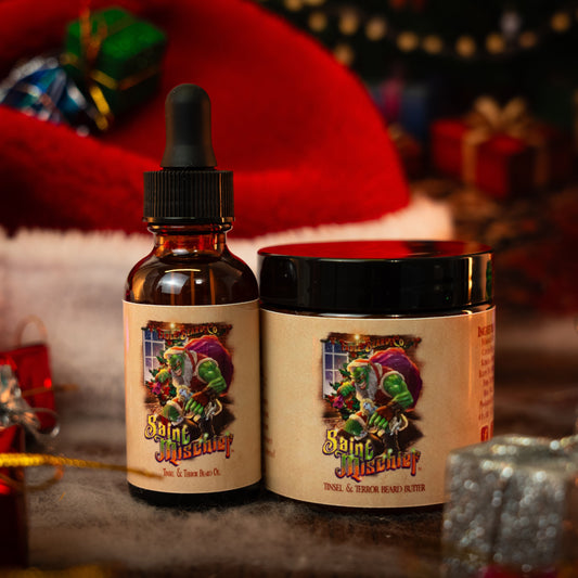Saint Mischief - Beard Oil & Butter Kit - Oatmeal Cookies, Sweet Honeycomb, Boiled Custard