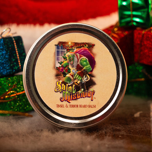 Saint Mischief - Beard Balm - Oatmeal Cookies, Sweet Honeycomb, Boiled Custard