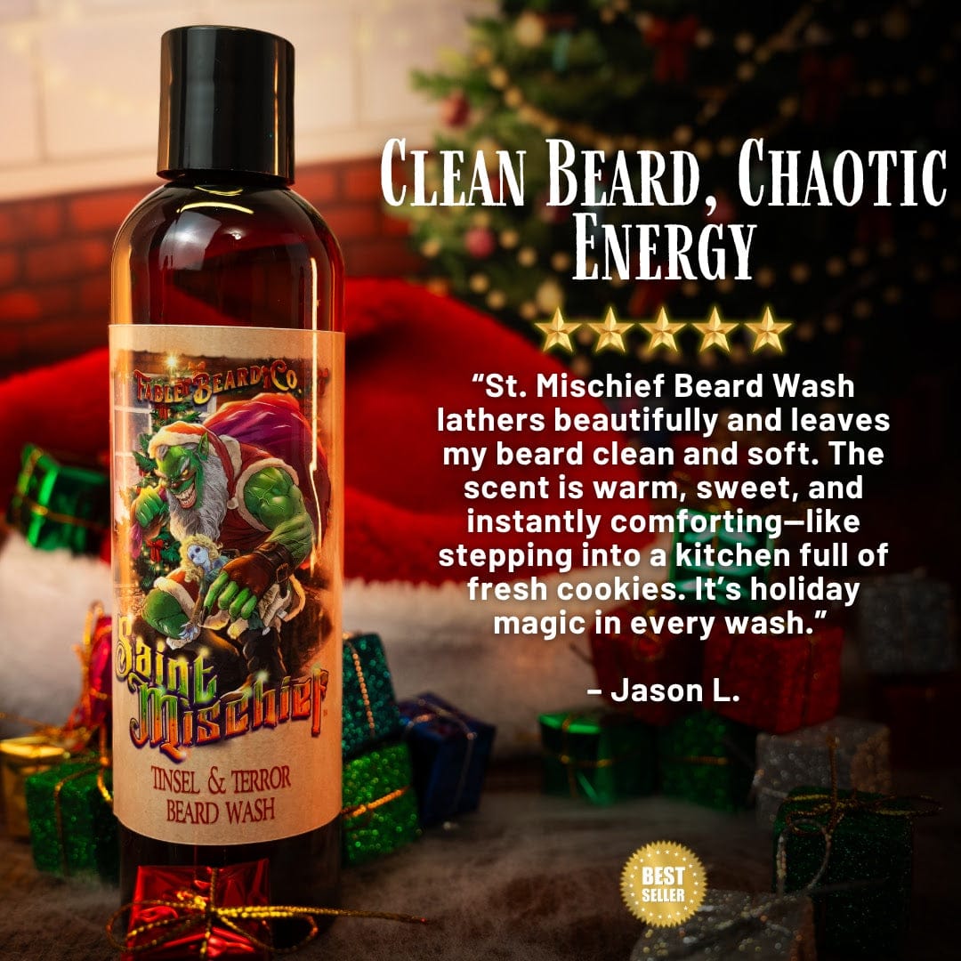 Saint Mischief - Beard Wash - Oatmeal Cookies, Sweet Honeycomb, Boiled Custard
