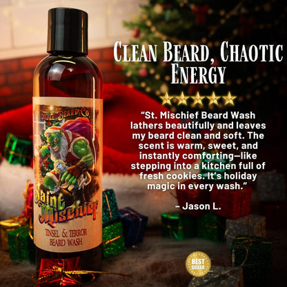 Saint Mischief - Beard Wash - Oatmeal Cookies, Sweet Honeycomb, Boiled Custard