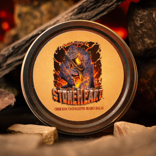 Stoneheart - Beard Balm - Warm Marzipan, Pureed Strawberries, Fragrant Stonefruit