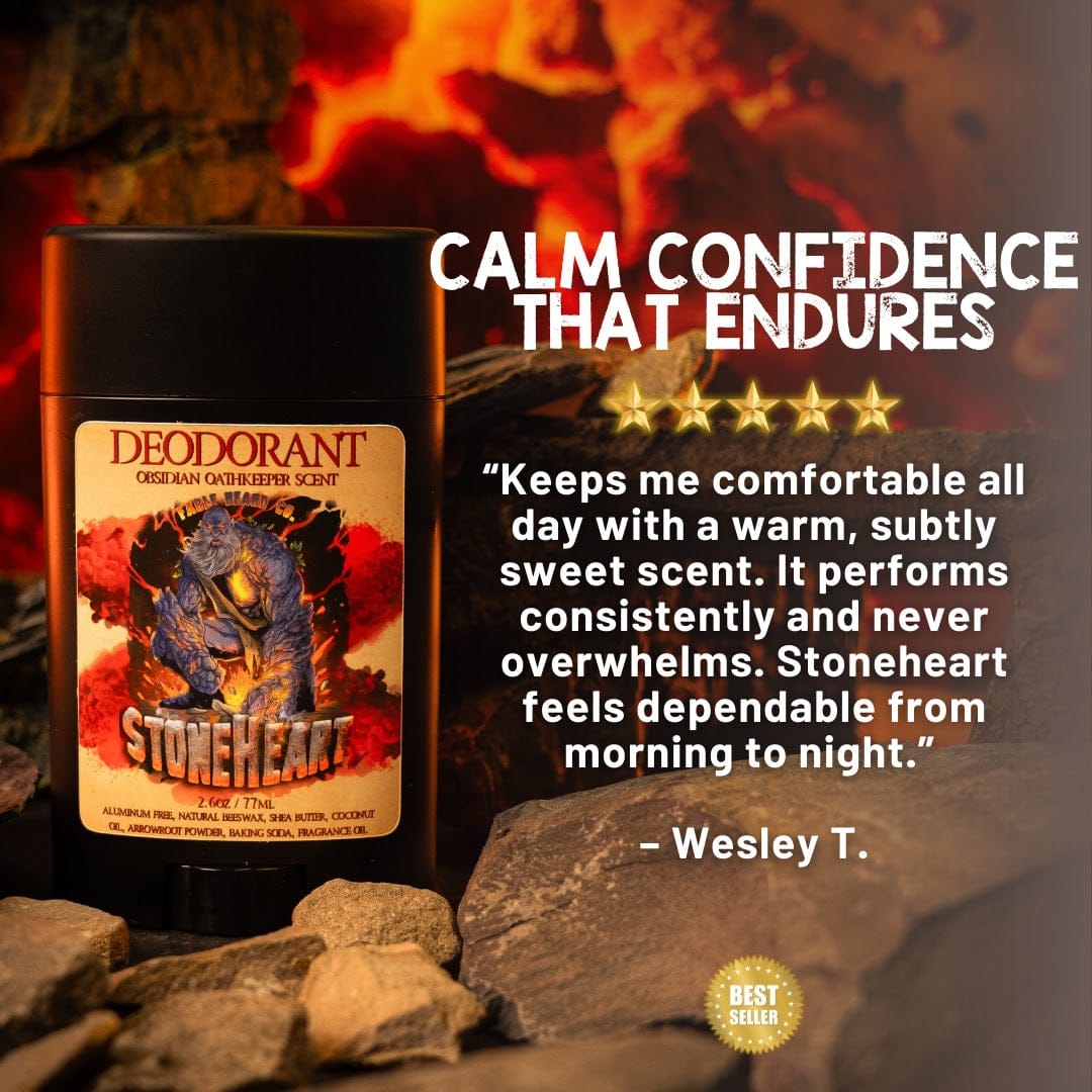 Stoneheart - Deodorant - Warm Marzipan, Pureed Strawberries, Fragrant Stonefruit