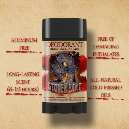 Stoneheart - Deodorant - Warm Marzipan, Pureed Strawberries, Fragrant Stonefruit