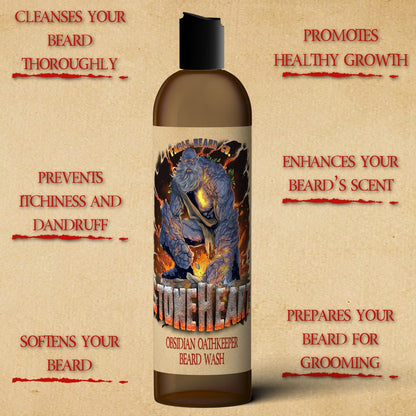 Stoneheart - Beard Wash - Warm Marzipan, Pureed Strawberries, Fragrant Stonefruit