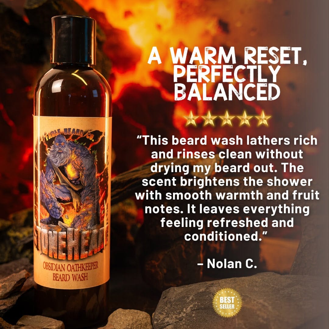 Stoneheart - Beard Wash - Warm Marzipan, Pureed Strawberries, Fragrant Stonefruit