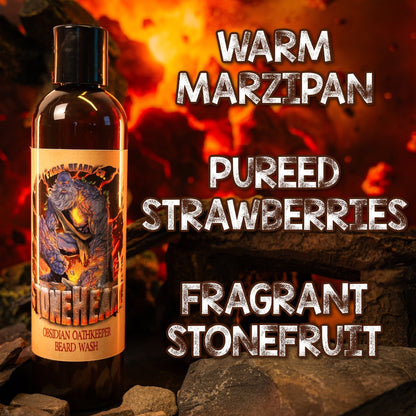 Stoneheart - Beard Wash - Warm Marzipan, Pureed Strawberries, Fragrant Stonefruit