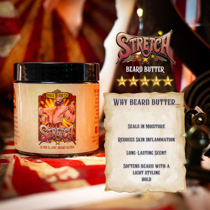 Stretch - Beard Butter - Stretched Leather, Evergreen Fruits, Silken Sweet Cream