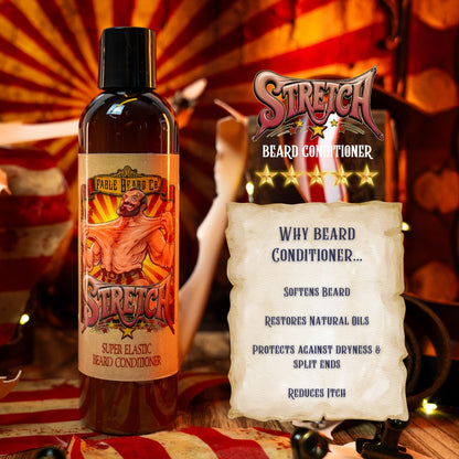 Stretch - Beard Conditioner - Stretched Leather, Evergreen Fruits, Silken Sweet Cream
