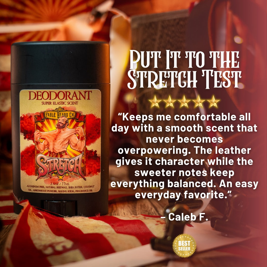 Stretch - Deodorant - Stretched Leather, Evergreen Fruits, Silken Sweet Cream