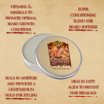 Stretch - Beard Balm - Stretched Leather, Evergreen Fruits, Silken Sweet Cream
