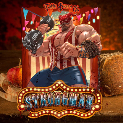 The Strongman - Colossal Cinnamon Leather Beard Oil & Balm Kit
