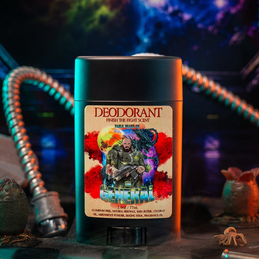 The General - Deodorant - Sweetened Tobacco, Sandalwood Aftershave, Cosmic Bergamot