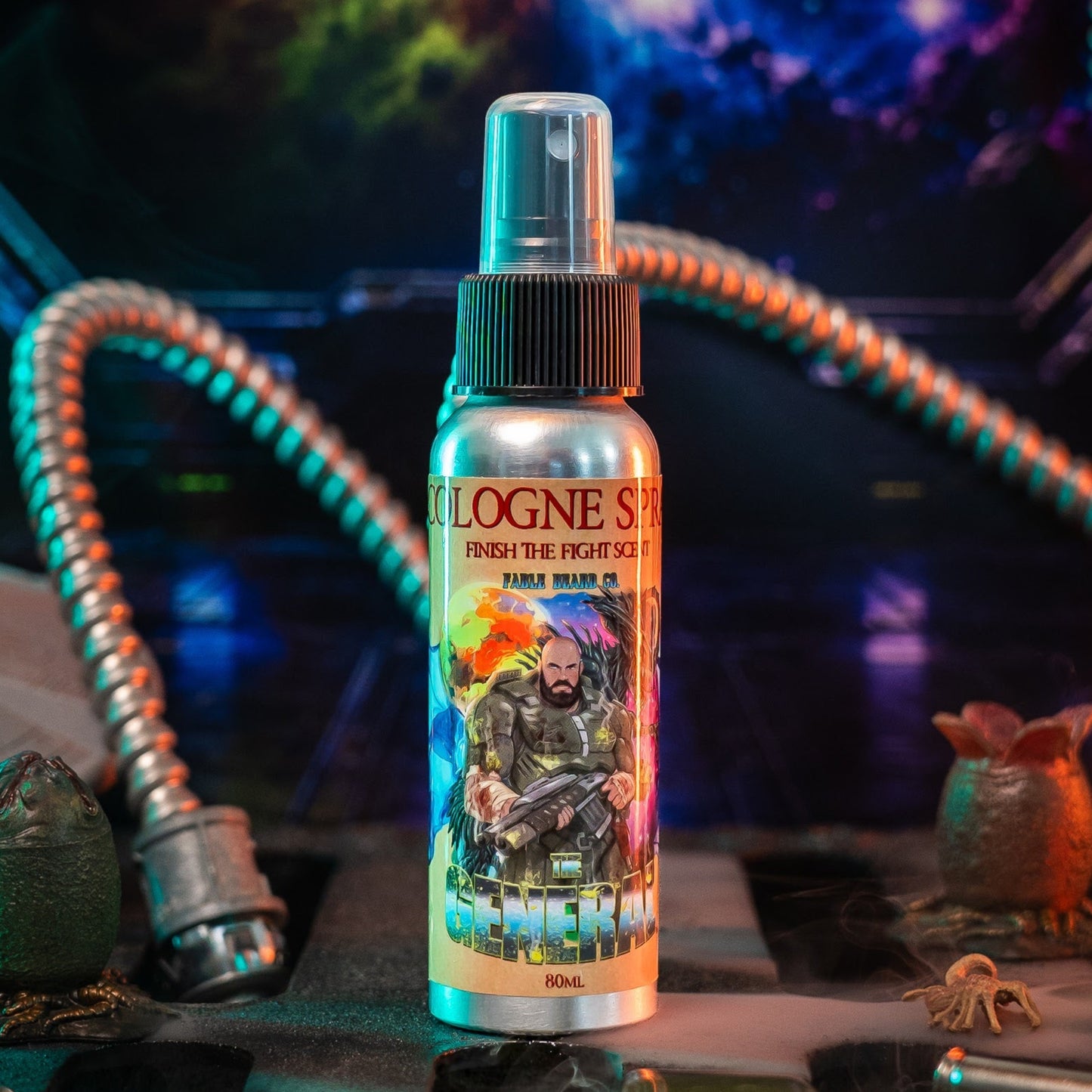 The General - Cologne - Sweetened Tobacco, Sandalwood Aftershave, Cosmic Bergamot