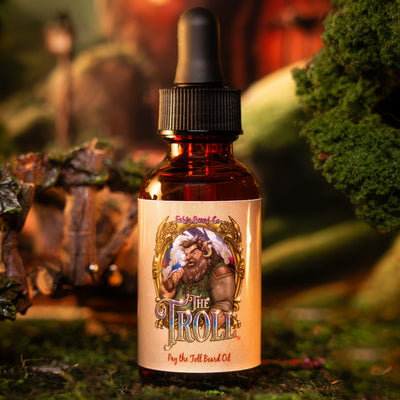 The Troll - Beard Oil - Sandalwood Pipe, Oak Moss Bridge, Refreshing Stream, and Bright Spring Air