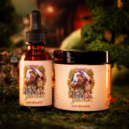 The Troll - Beard Oil & Butter Kit - Sandalwood Pipe, Oak Moss Bridge, Refreshing Stream, and Bright Spring Air