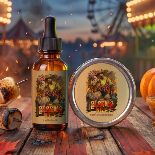 The Closing Act - Beard Oil & Balm Kit - Charred Marshmallows, Fresh Fall Evening, Caramel Pumpkin Spice