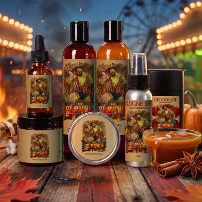 The Closing Act Ultimate Bundle in Charred Marshmallows, Fresh Fall Evening and Caramel Pumpkin Spice scent by Fable Beard Co.