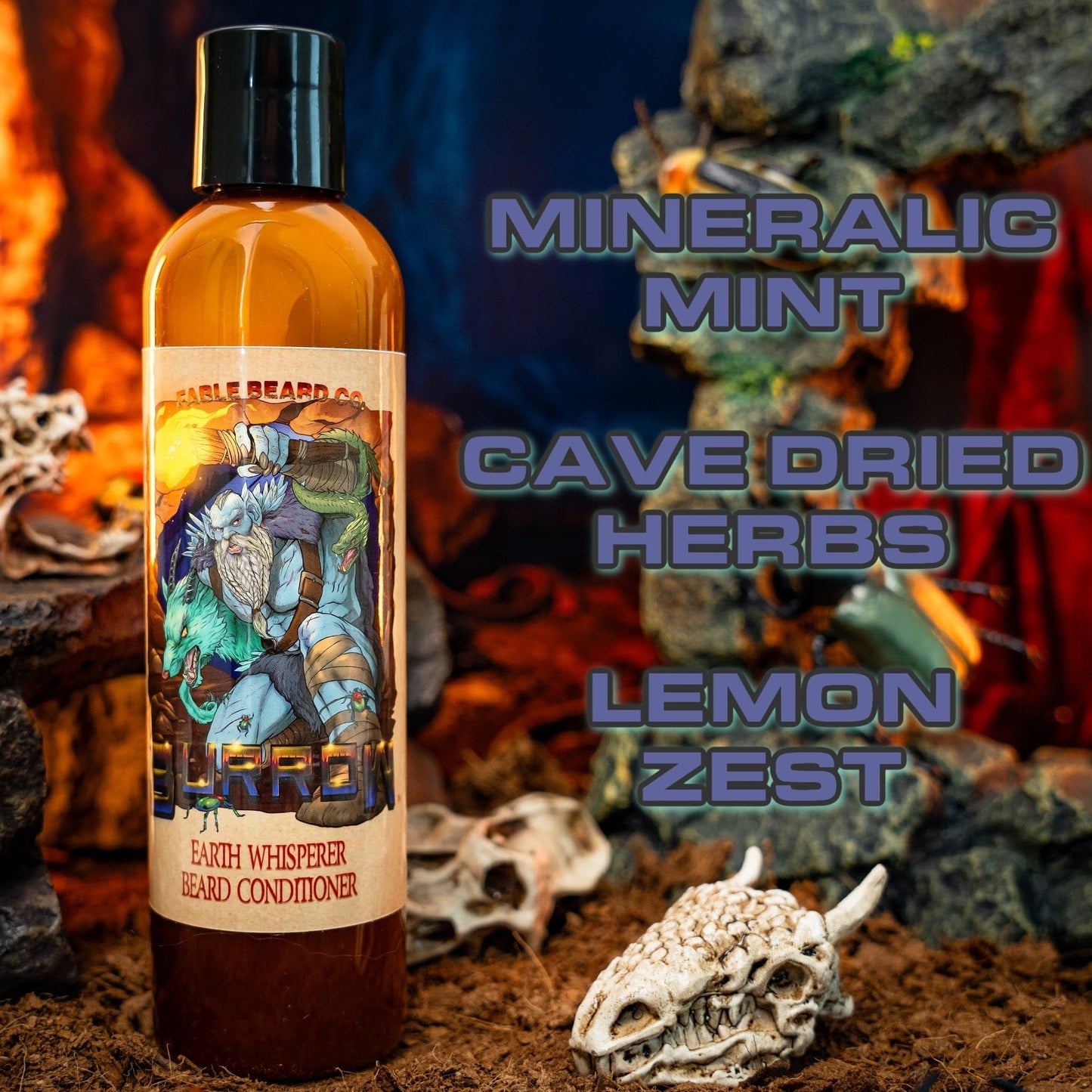 Burrow - Beard Conditioner - Mineralic Mint, Cave Dried Herbs, Lemon Zest
