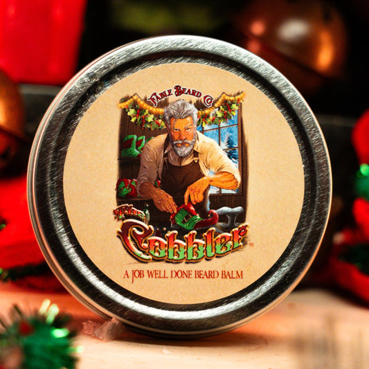 The Cobbler - Beard Balm - Moroccan Mint Tea, Barrel Aged Coffee, and Peppermint Bark