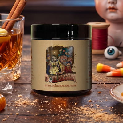 The Dollmaker - Beard Butter - Warm Butterscotch, Buttered Rum, Candy Corn, & Creamy Caramel
