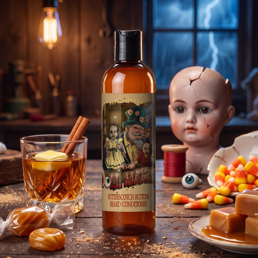 The Dollmaker - Beard Conditioner - Warm Butterscotch, Buttered Rum, Candy Corn, & Creamy Caramel