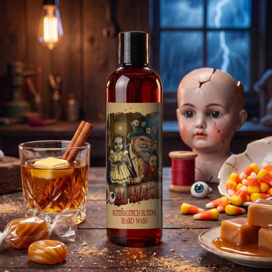 The Dollmaker - Beard Wash - Warm Butterscotch, Buttered Rum, Candy Corn, & Creamy Caramel