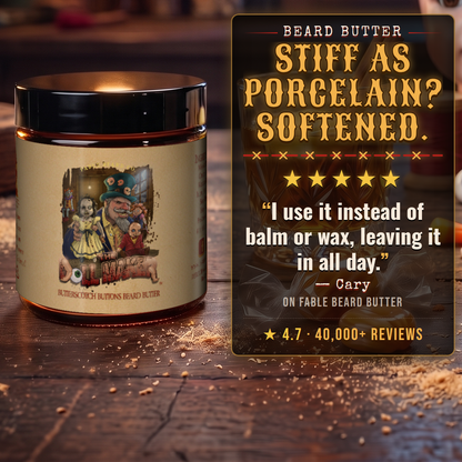 The Dollmaker - Beard Butter - Warm Butterscotch, Buttered Rum, Candy Corn, & Creamy Caramel
