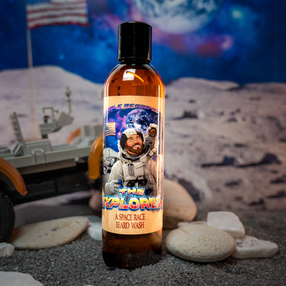 The Explorer - Beard Wash - Silver Birch, Cosmic Air Accord, Dark Mineral Musk
