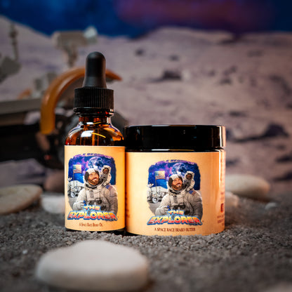 The Explorer - Beard Oil & Butter Kit - Silver Birch, Cosmic Air Accord, Dark Mineral Musk