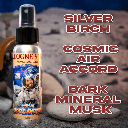 The Explorer - Cologne - Silver Birch, Cosmic Air Accord, Dark Mineral Musk