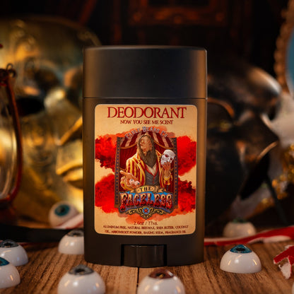 The Faceless - Deodorant - Fireside Cider, Phantom Suede, Velvety Marzipan