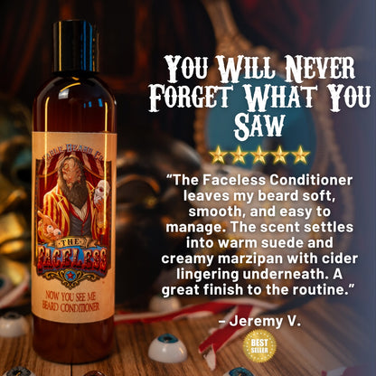 The Faceless - Beard Conditioner - Fireside Cider, Phantom Suede, Velvety Marzipan