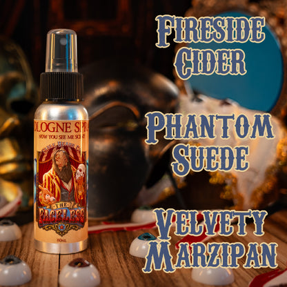 The Faceless - Cologne - Fireside Cider, Phantom Suede, Velvety Marzipan
