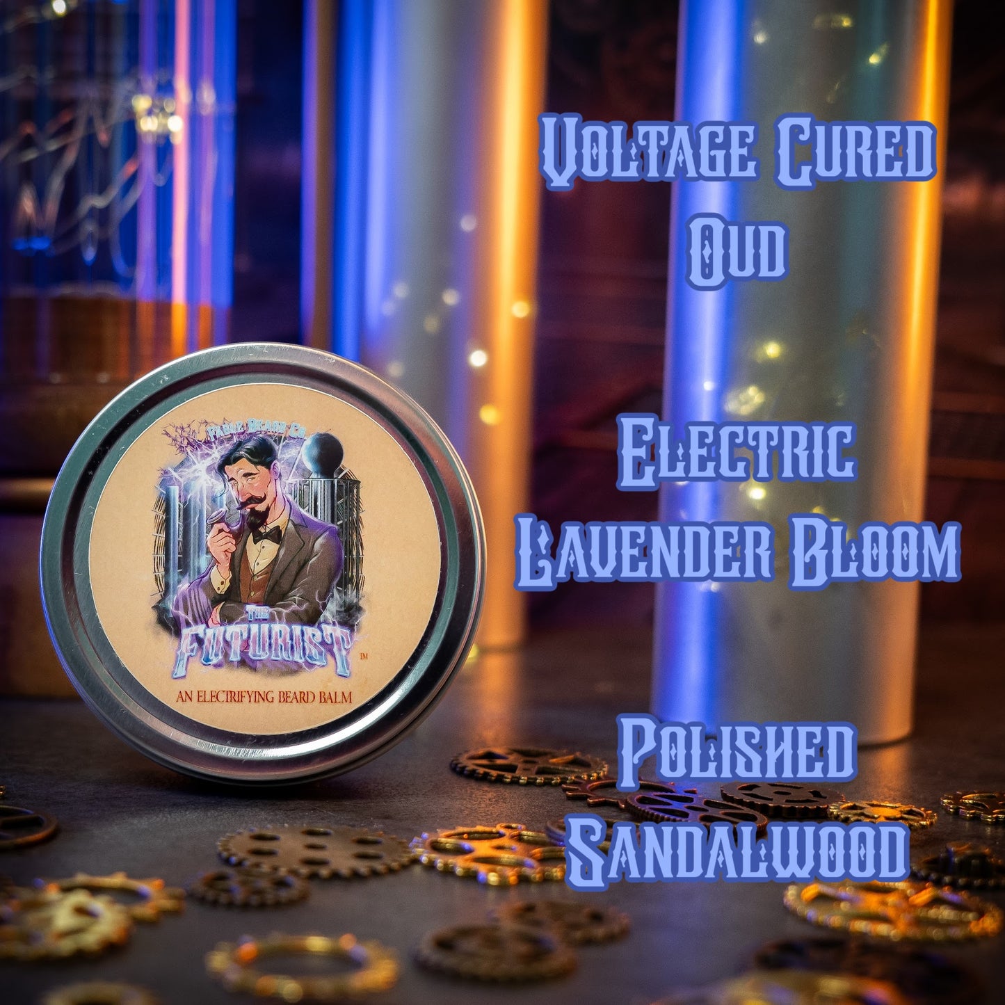 The Futurist - Beard Balm - Voltage Cured Oud, Electric Lavender Bloom, Polished Sandalwood