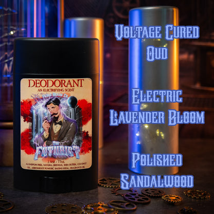 The Futurist - Deodorant - Voltage Cured Oud, Electric Lavender Bloom, Polished Sandalwood