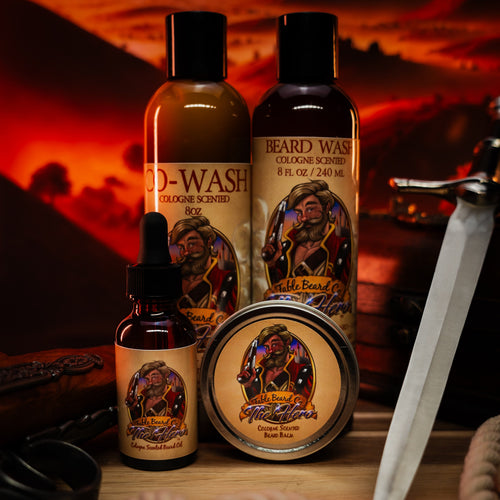 The Hero - Complete Balm Kit - Warm Tobacco, Light Cologne, & Mystical Amber