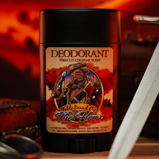 The Hero - Deodorant - Warm Tobacco, Light Cologne, & Mystical Amber