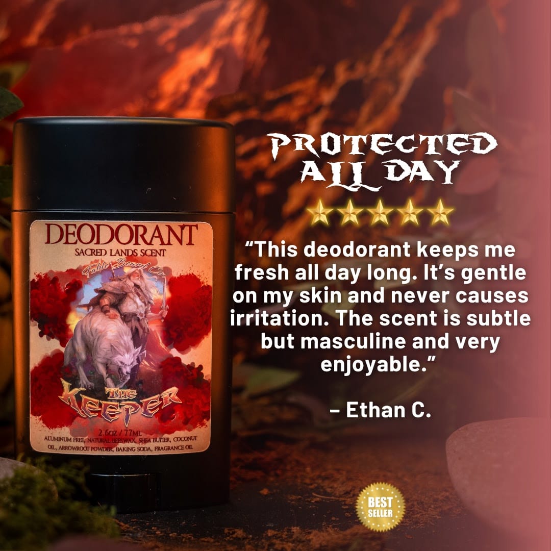 The Keeper - Deodorant - Exotic Tobacco, Citrus Zest, Ancient Woods, and Spicy Patchouli