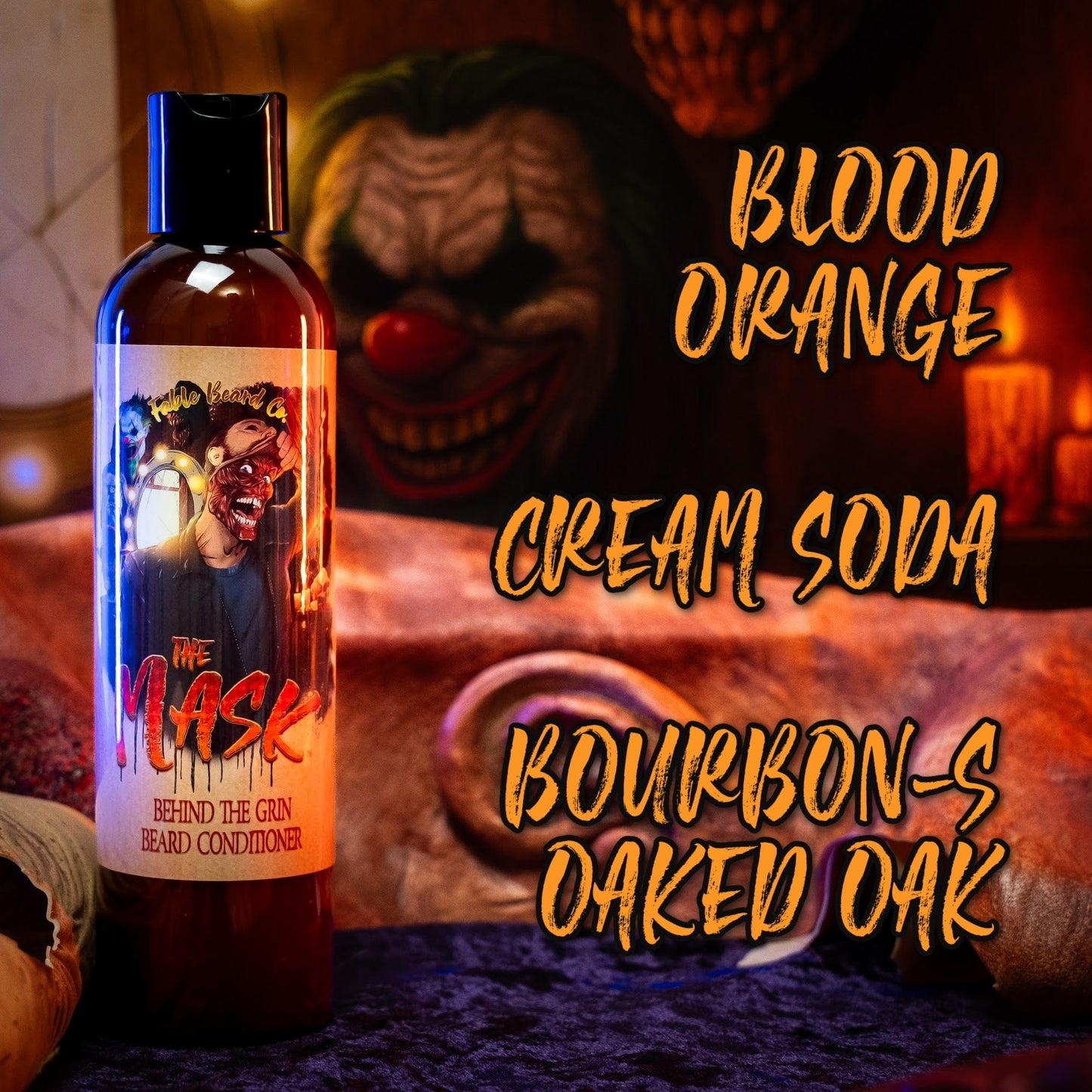 The Mask - Beard Conditioner - Blood Orange, Cream Soda, Bourbon-Soaked Oak