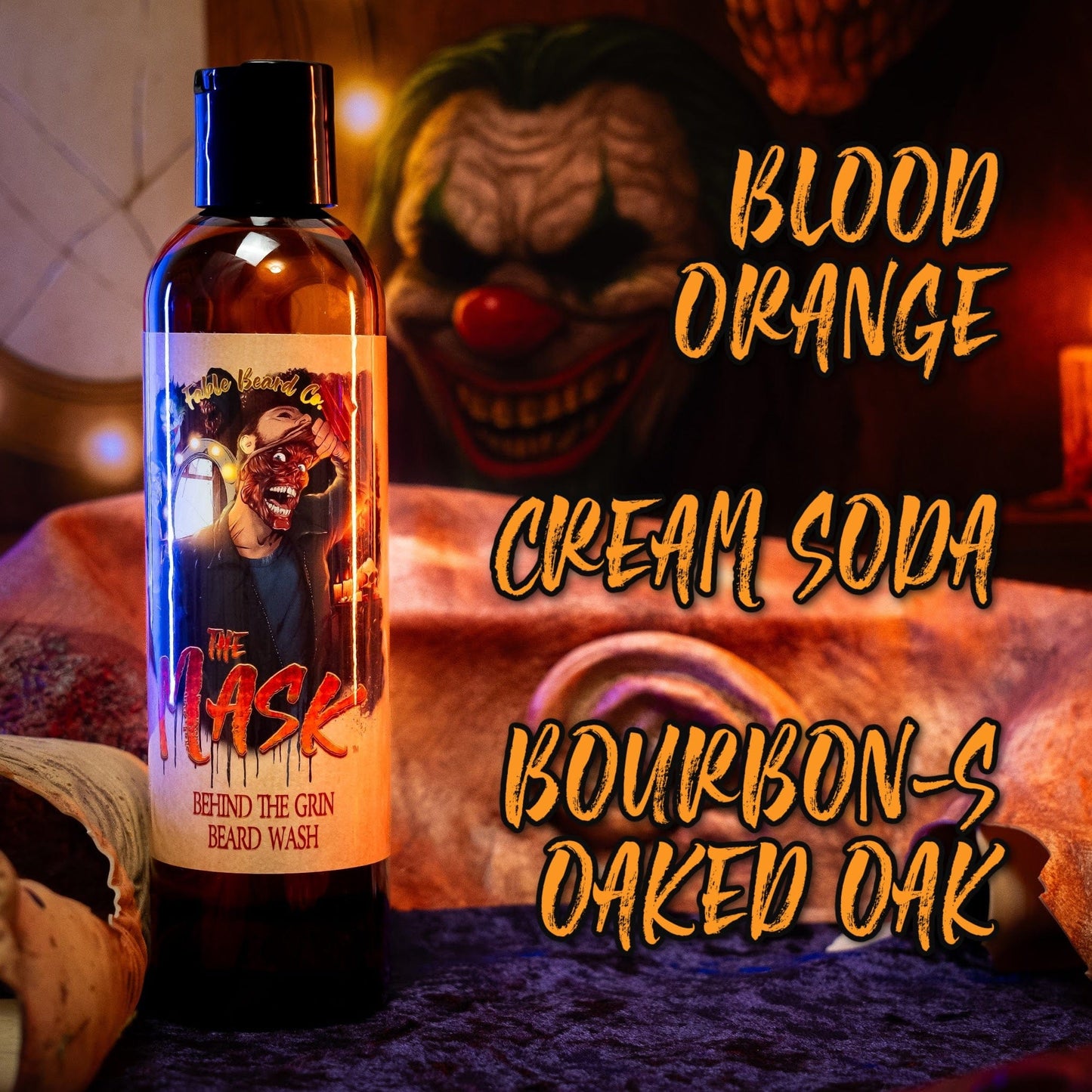 The Mask - Beard Wash - Blood Orange, Cream Soda, Bourbon-Soaked Oak