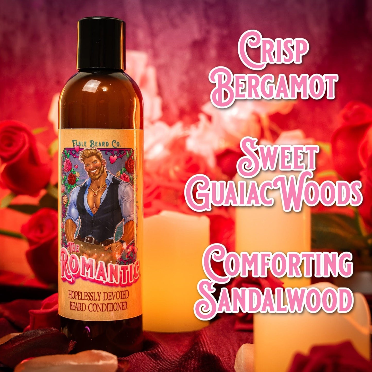 The Romantic - Beard Conditioner - Crisp Bergamot, Sweet Guaiac Woods, Comforting Sandalwood