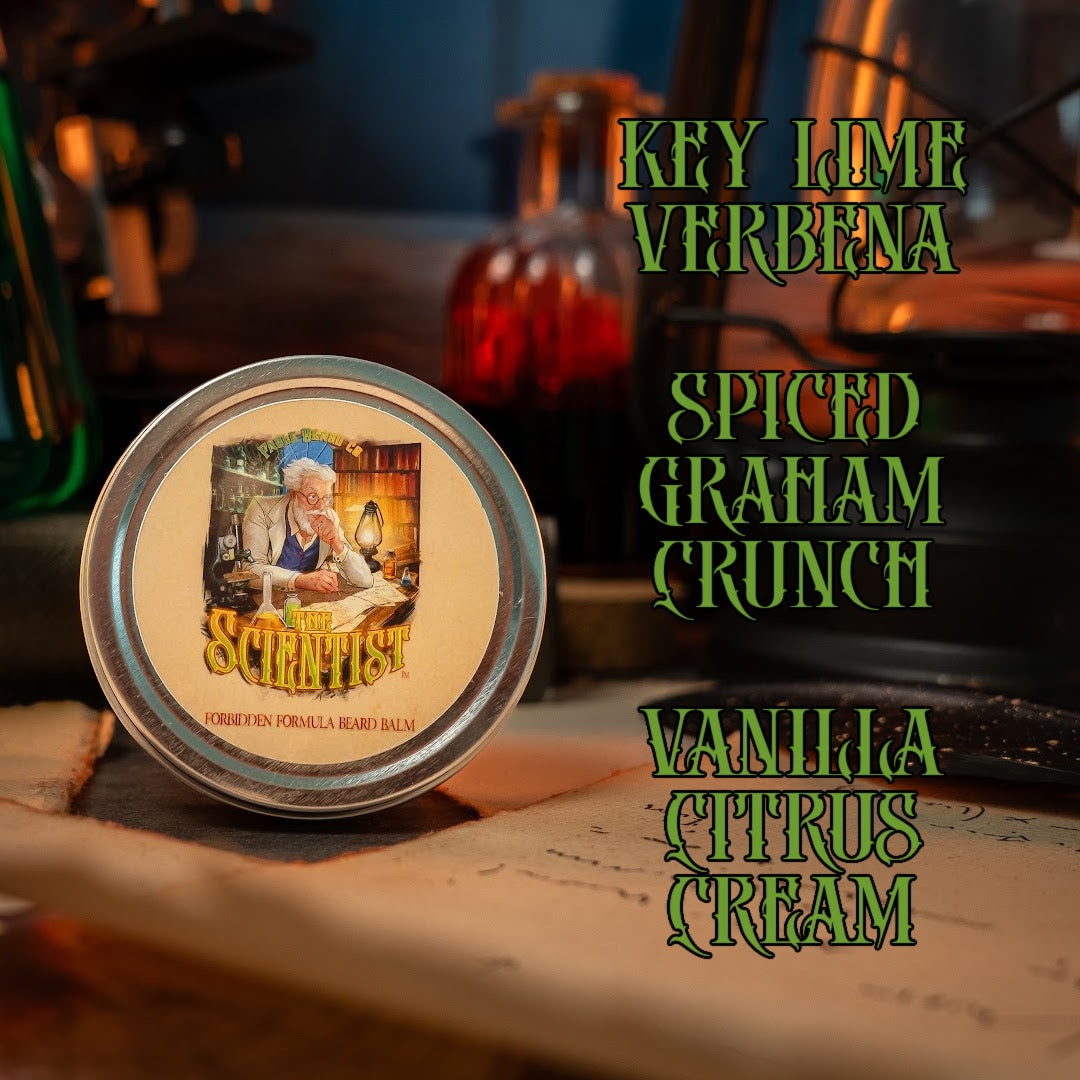 The Scientist - Beard Balm - Key Lime Verbena, Spiced Graham Crunch, Vanilla Citrus Cream