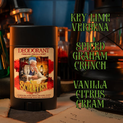 The Scientist - Deodorant - Key Lime Verbena, Spiced Graham Crunch, Vanilla Citrus Cream