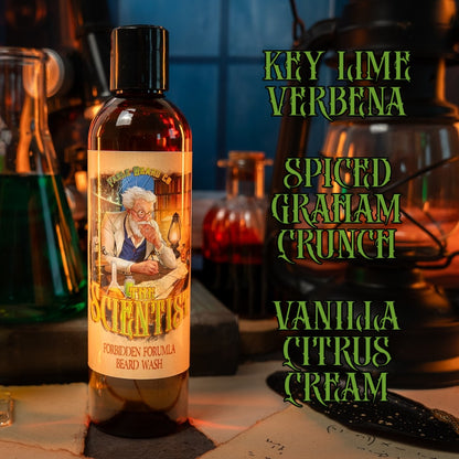 The Scientist - Beard Wash - Key Lime Verbena, Spiced Graham Crunch, Vanilla Citrus Cream