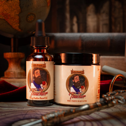 The Teacher - Beard Oil & Butter Kit - Fresh Apples, Wild Berries, Creamy Vanilla