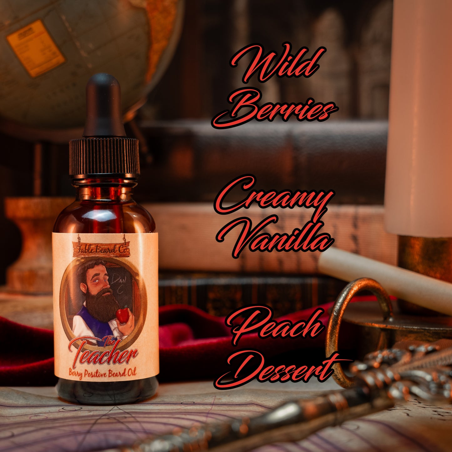 The Teacher - Beard Oil & Balm Kit - Fresh Apples, Wild Berries, Creamy Vanilla